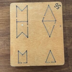 AccuCut Ellison 'Pennant Flag' Wooden Die (4.75" x 5.75")